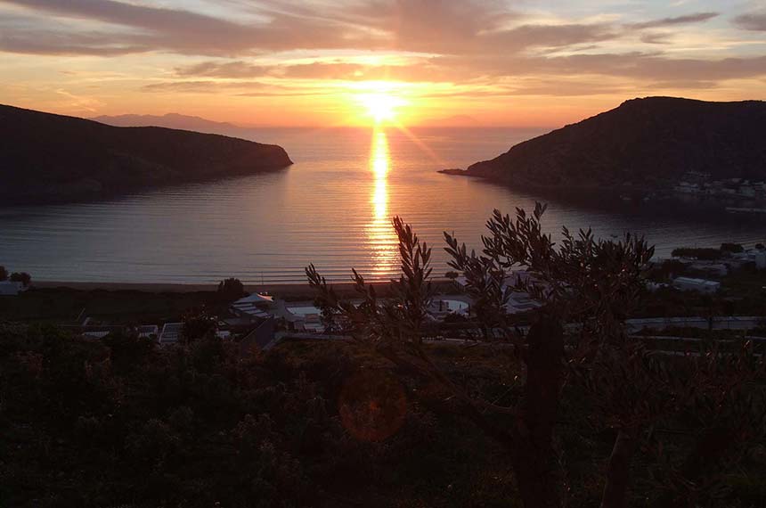 Sunset at Vathi of Sifnos